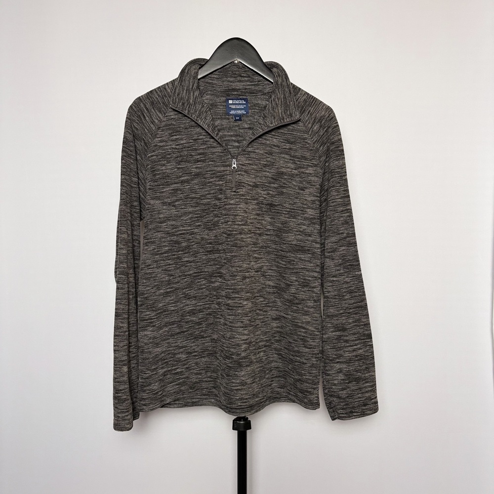 Mountain Warehouse Women’s Quarter Zip Sweater Gray Size S Space Dye Fleece